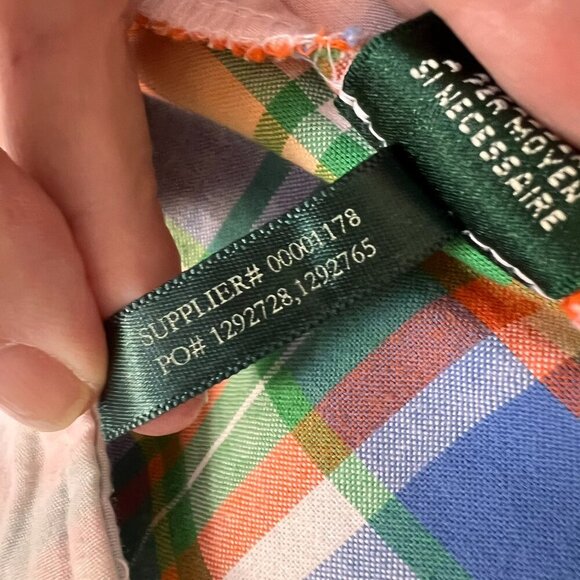 Lauren Ralph Lauren Shorts Womens Size 12 Colorful Plaid Bermuda Cotton Blend - Picture 15 of 16